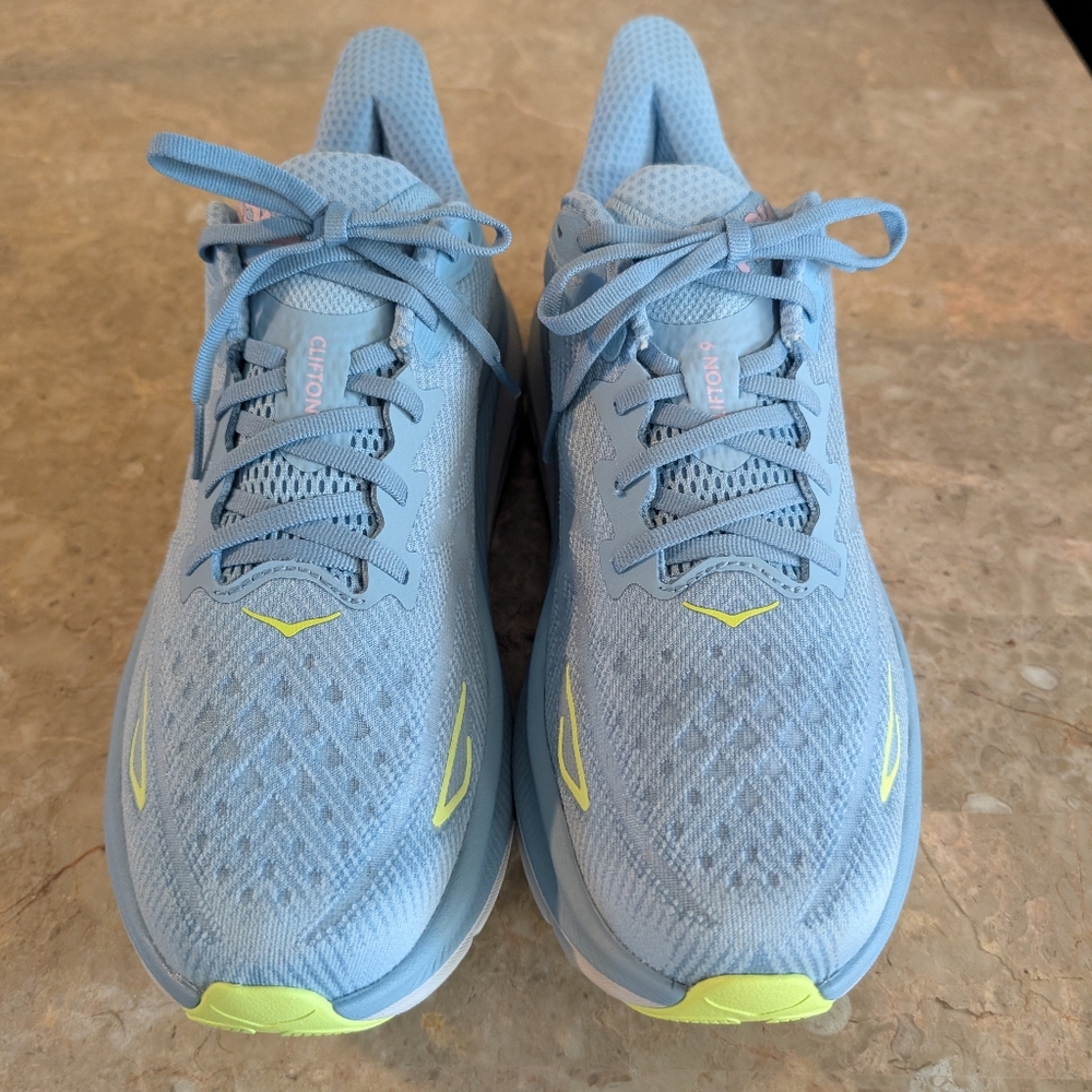 Hoka One One Clifton 9 Trail Lightweight Running Shoes Women's Size 12 No Box - Picture 3 of 10